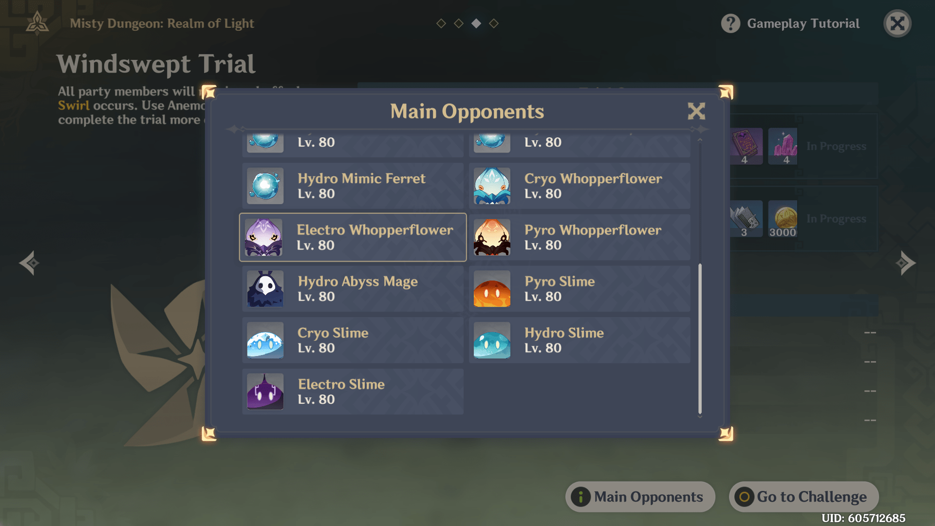 Genshin Impact Misty Dungeon Realm of Light Windswept Trial guide