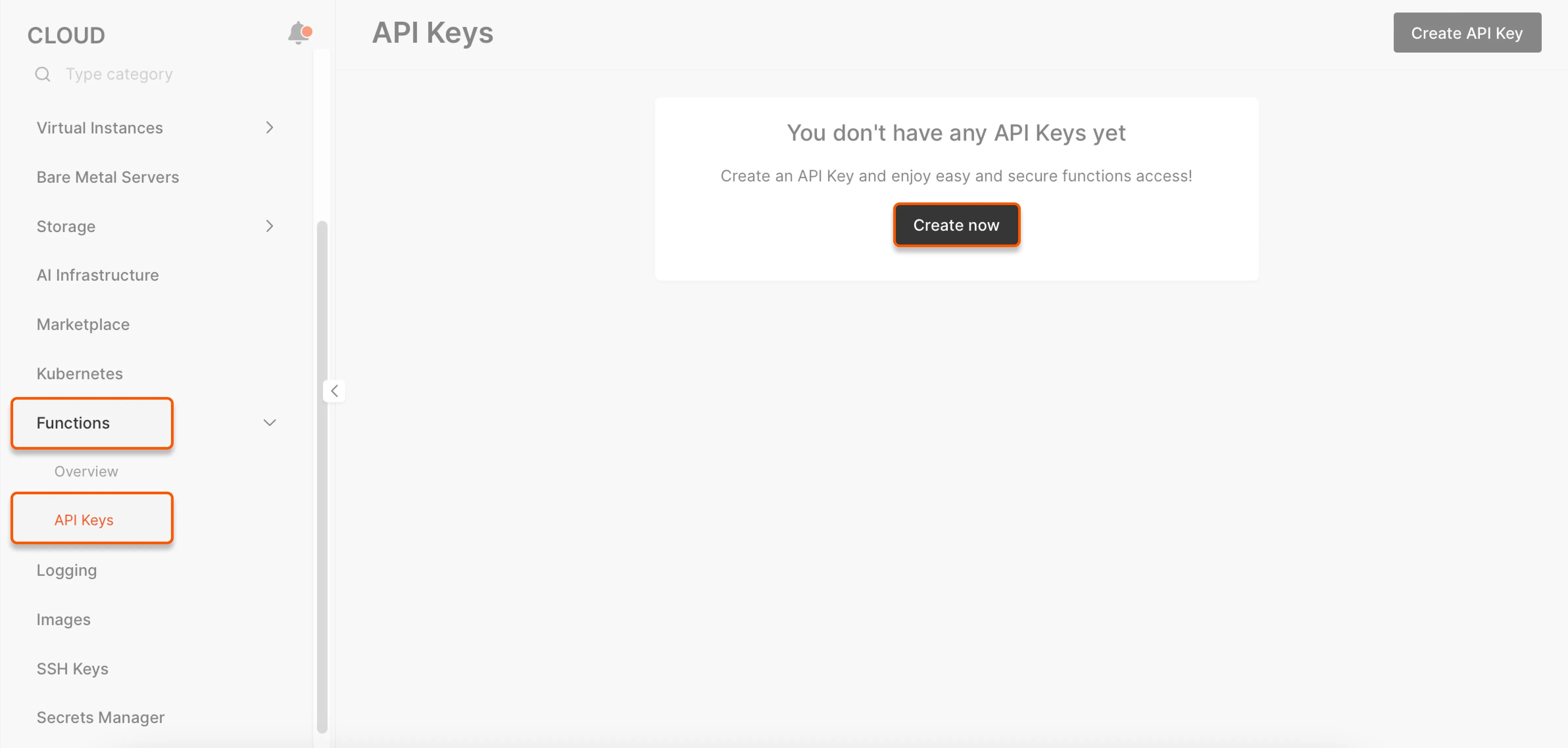 Authenticate to functions with API keys Gcore