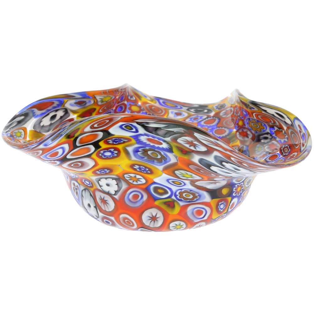 Murano Glass Vases Murano Millefiori Decorative Bowl Multicolor