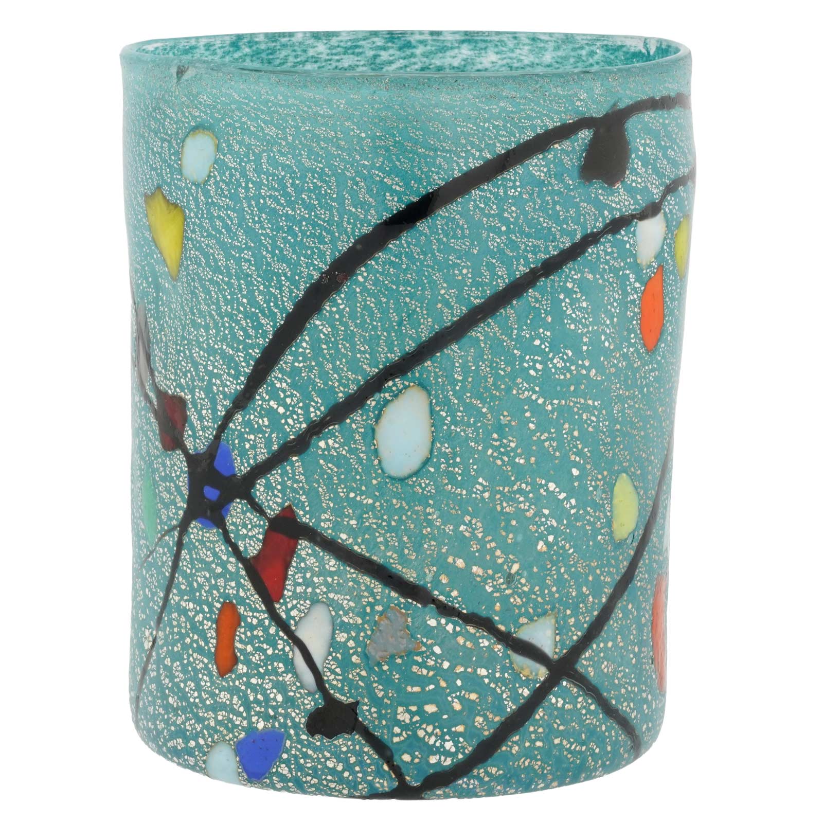 Murano Glass Drinking Glasses Murano Drinking Glass Blue Millefiori