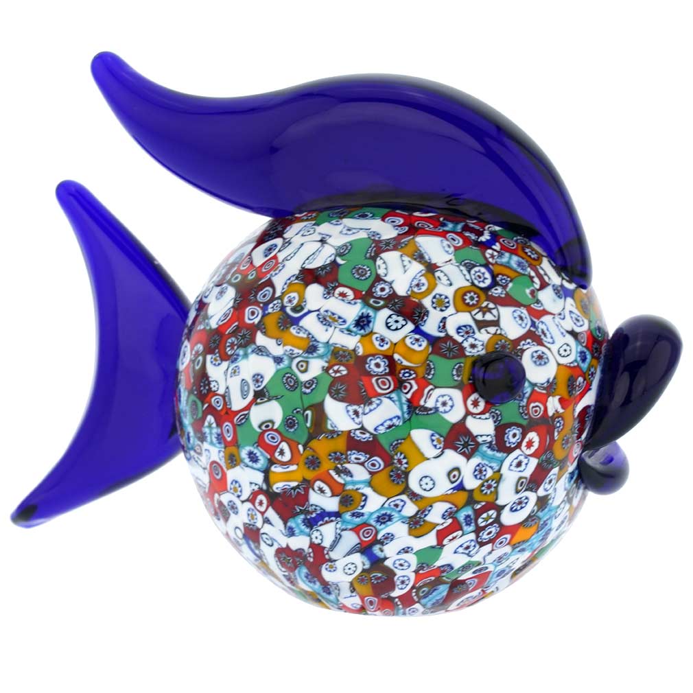 Murano Sculptures Murano Art Glass Millefiori Fish Sculpture