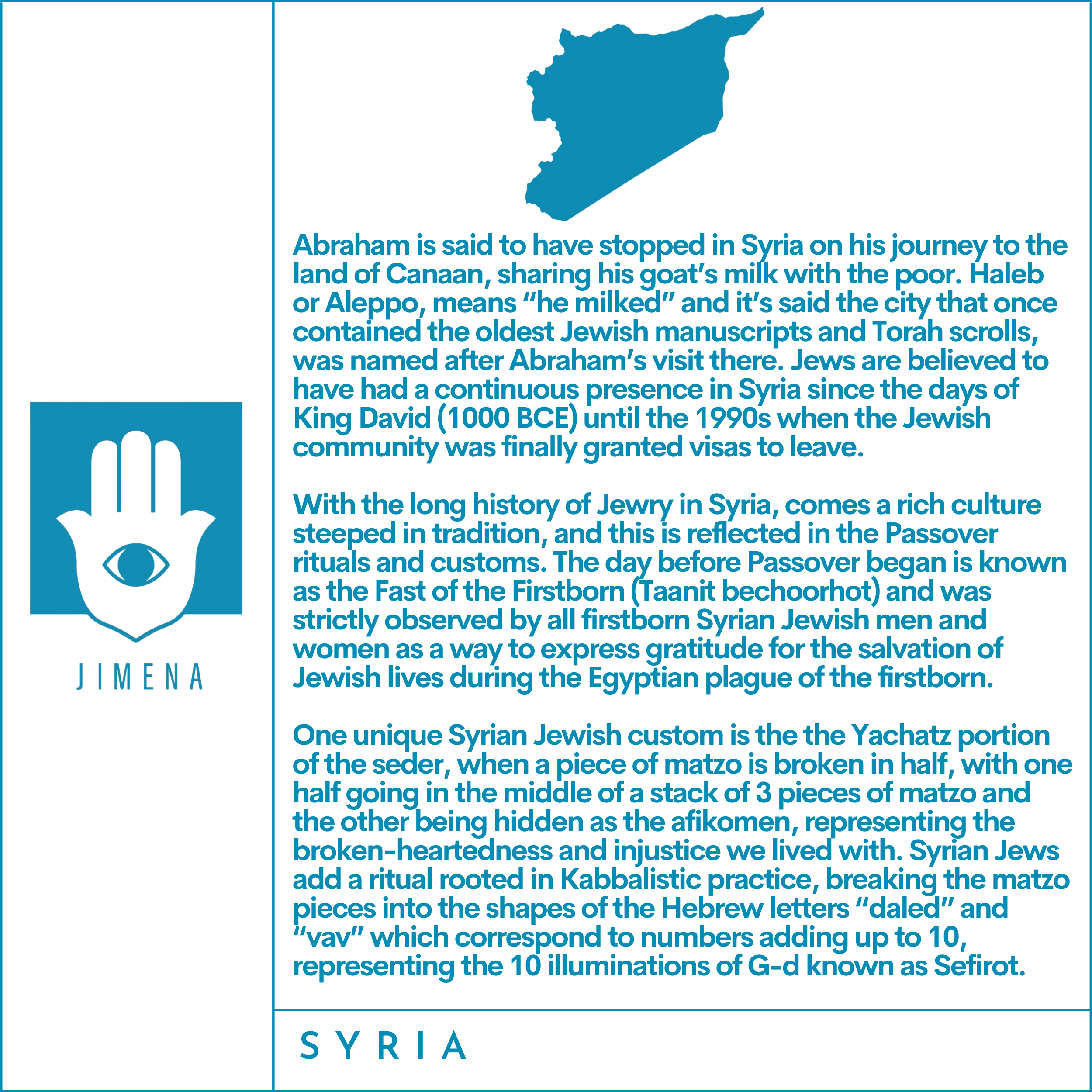 Syrian Passover Passover haggadah by JIMENA Jews Indigenous to the