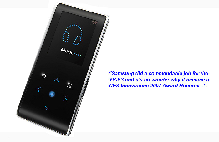 First Looks: Samsung YP-K3 MP3 Player - HardwareZone.com.sg