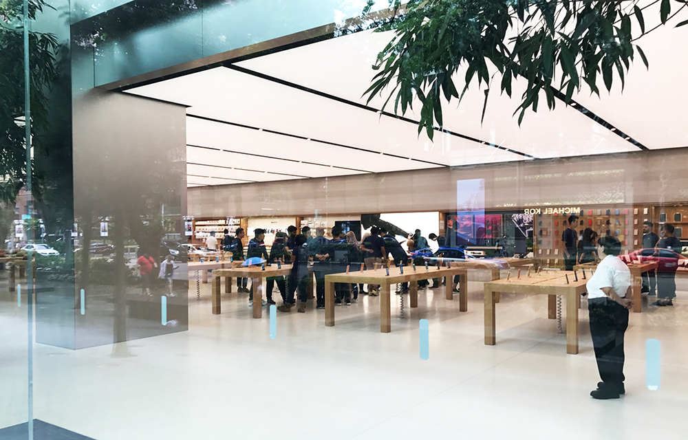 The Apple Store on Orchard Road, Singapore, has been unveiled