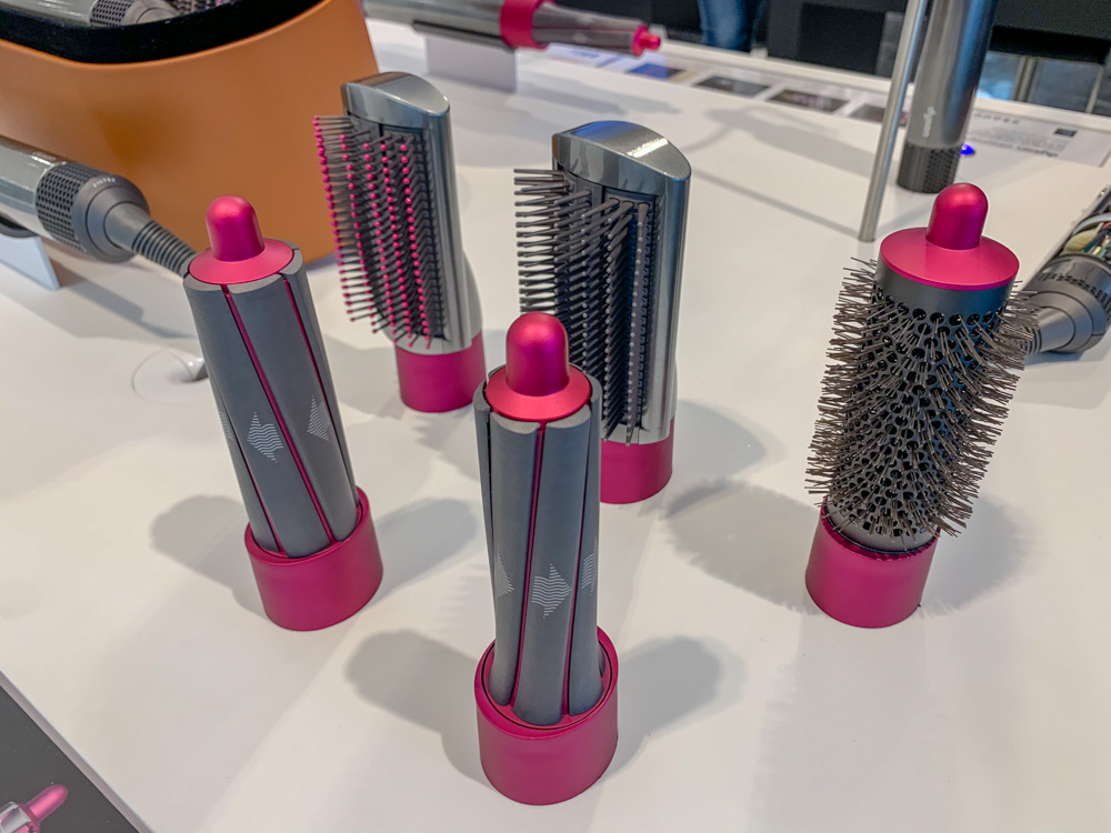 Hands/hairon with the Dyson Airwrap styler, which styles without