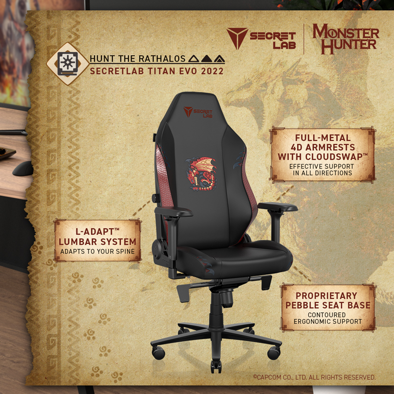 Secretlab's first Monster Hunter gaming chair features Rathalos , Digital News AsiaOne