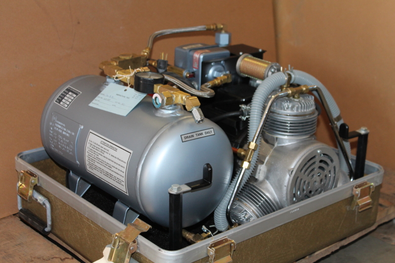 Portable dental air compressor w/dryer, 80 PSI, 5.6 CFM, M5B