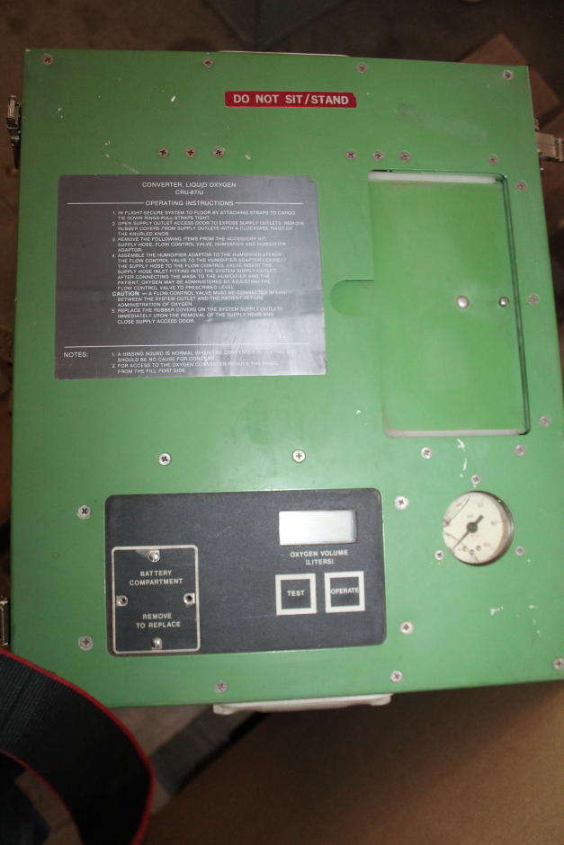 Essex Cryogenics, Liquid oxygen converter, Portable, LOX, CRU87/U