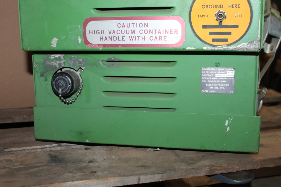 Essex Cryogenics, Liquid oxygen converter, Portable, LOX, CRU87/U