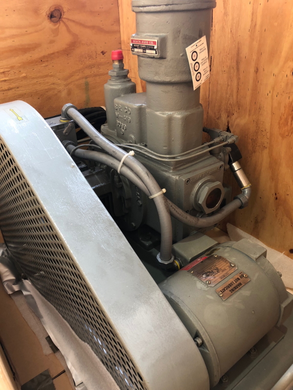 Beach Russ rotary piston vacuum pump 3/4 HP 18 CFM NEW IN CRATE
