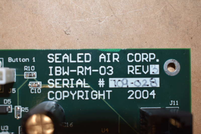 replacement board for Sealed Air, NewAir I.B. 200, Bubble Wrap Maker