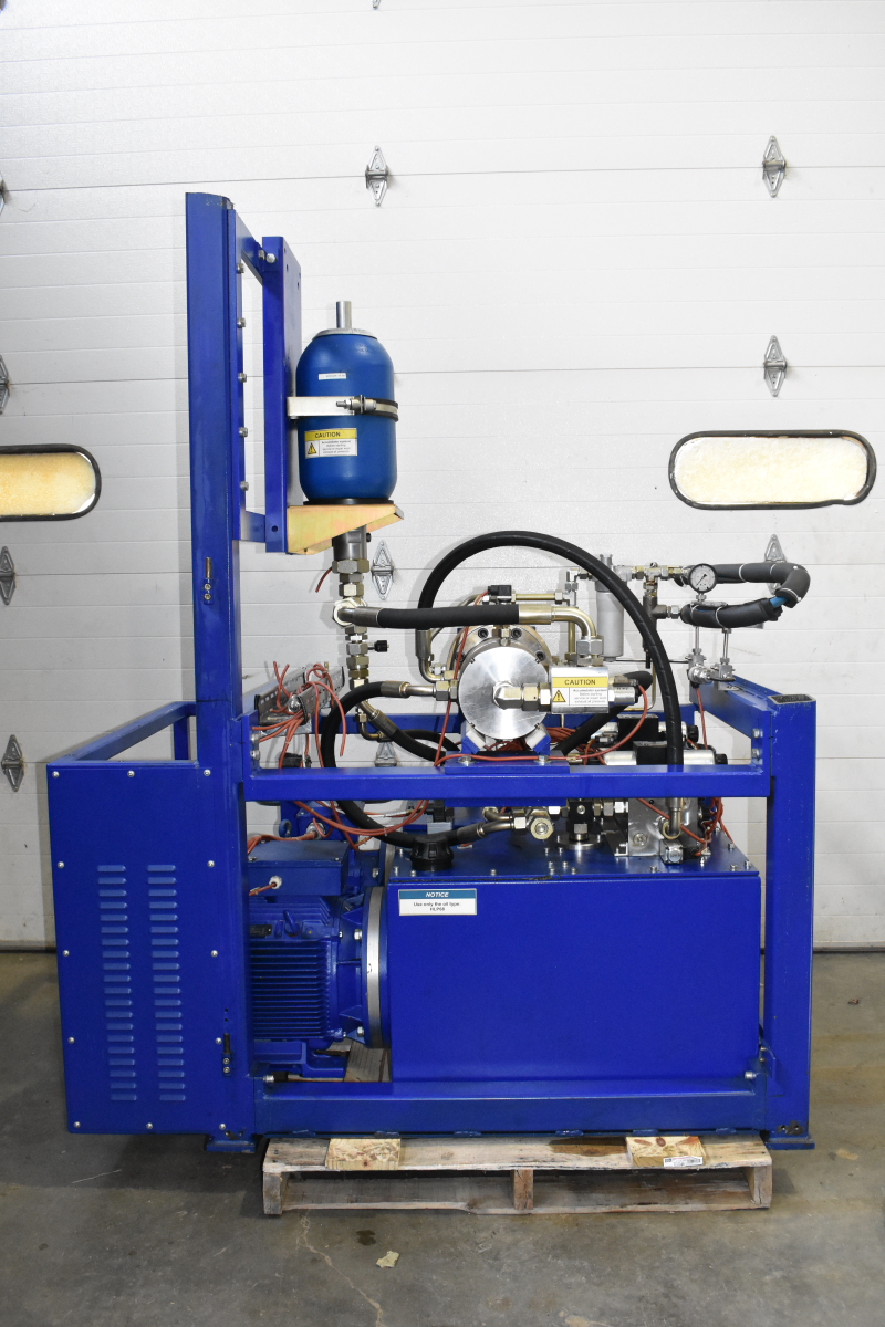 Hydraulic intensifier high pressure impulse test stand 8500 PSI