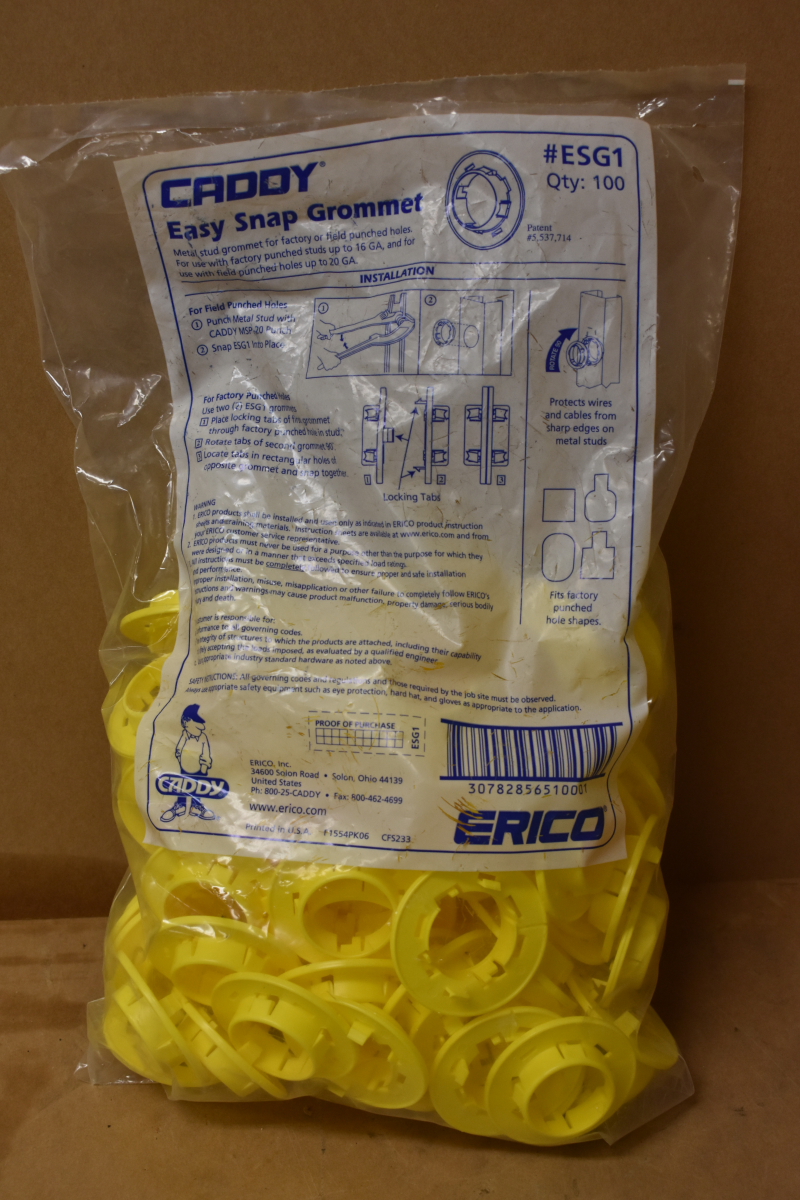 Caddy, easy snap grommet, ESG1, QTY 100