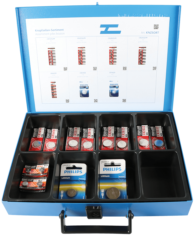Knopfzellen-Batteriesortiment – Hoelzle