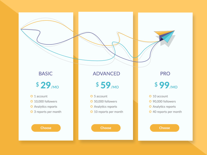 25 Creative Pricing Table Designs for Inspiration Hongkiat