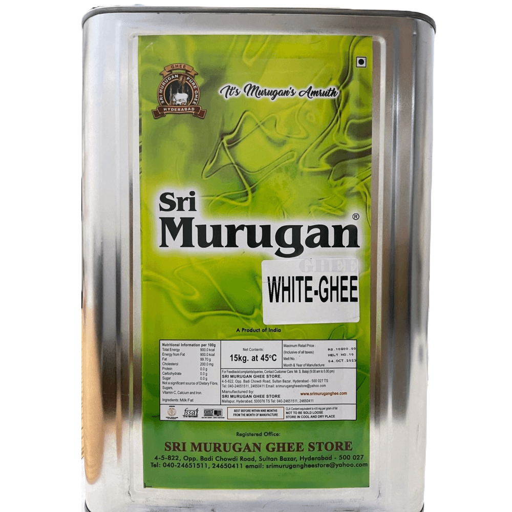 Sri Murugan Ghee 15 Kg Tin White Ghee Wholesale Price, B2B price