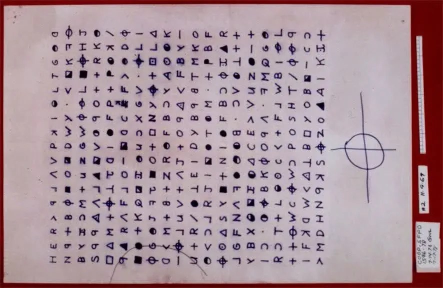 Zodiac killer ciphers solved 60 photos
