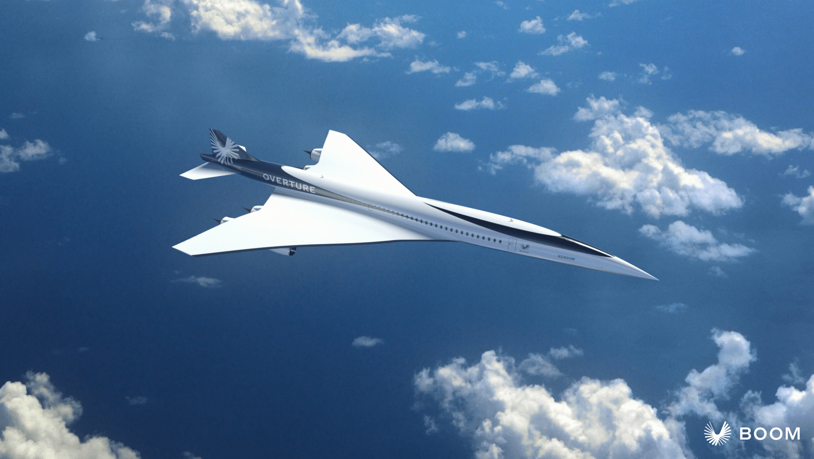 An artist&rsquo;s impression of Boom Supersonic&rsquo;s Overture aircraft in flight.