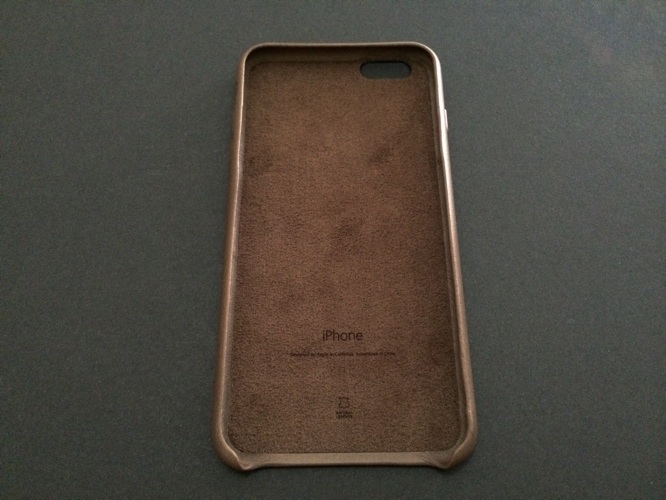 Just received a Apple leather case for the iPhone 6. I think it might