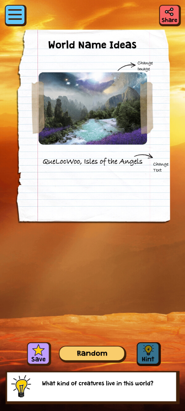 Ideas Wizard App [Ideas Generator App] 🧙 Imagine Forest