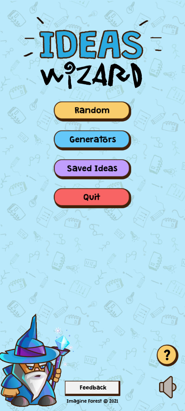 Ideas Wizard App [Ideas Generator App] 🧙 Imagine Forest