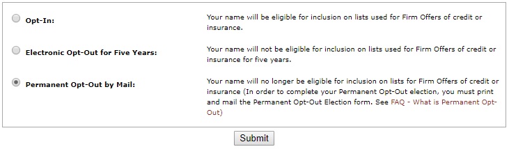 Cancel Mint Credit Monitor Opt Out Prescreen Credit Card Offers