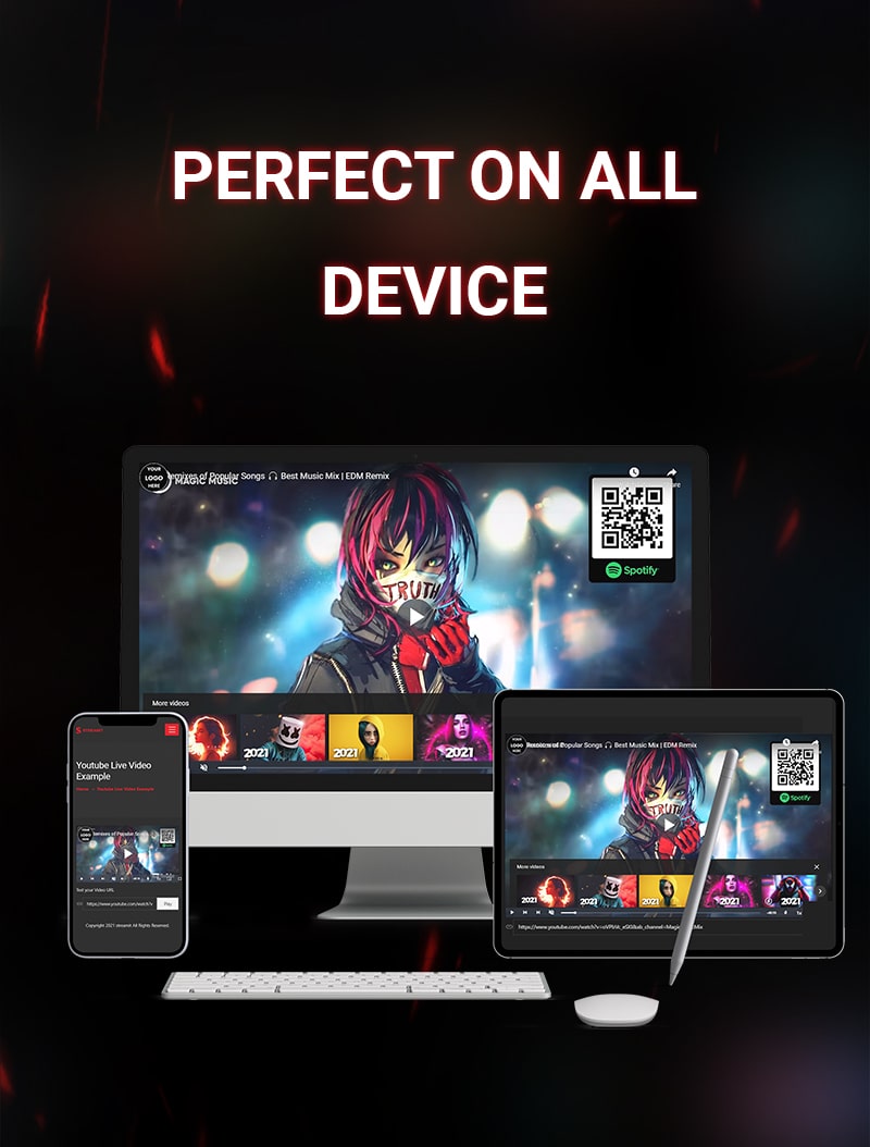 Live Video Streaming Player WordPress Plugin Streamit Iqonic Desig