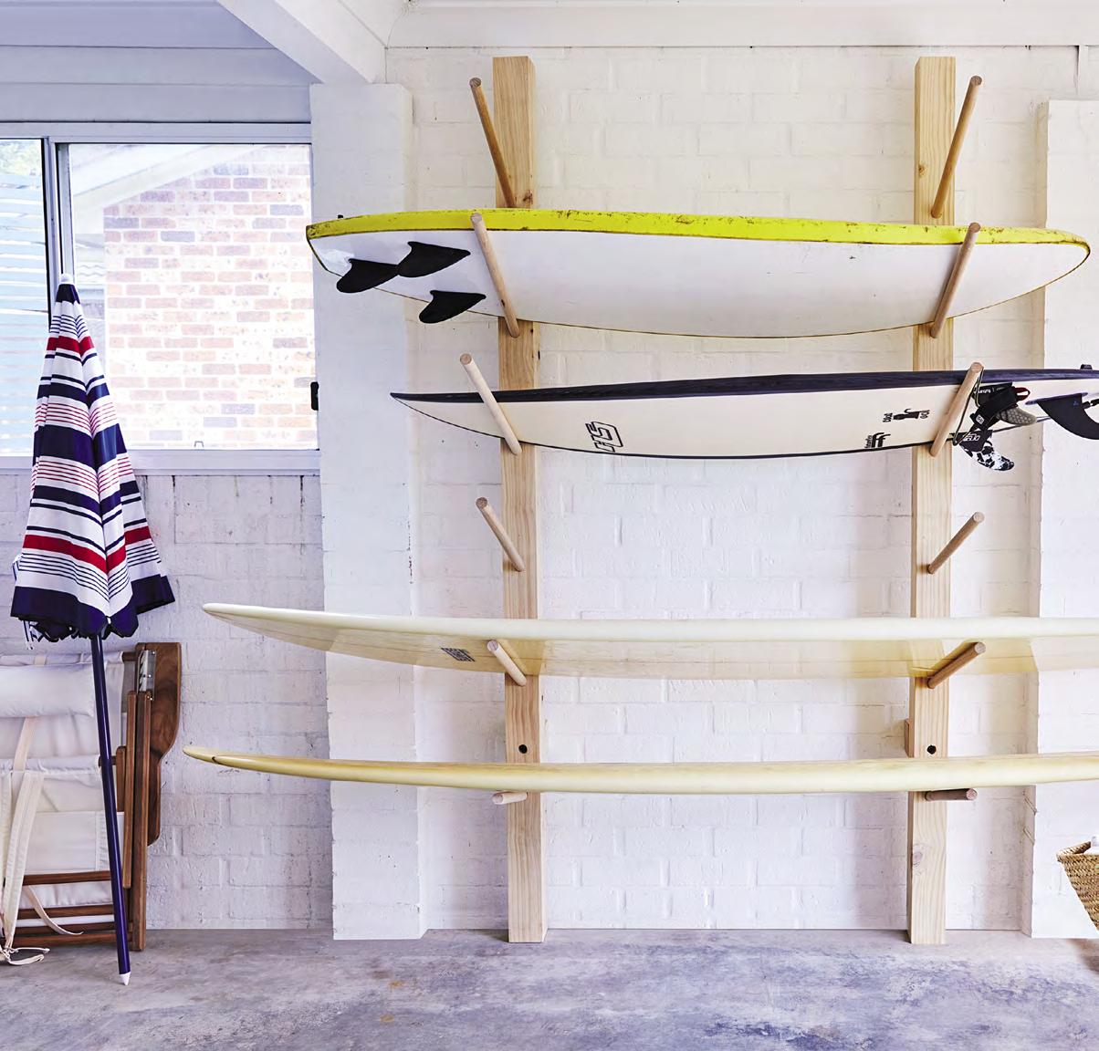 Surf’s up DIY a stylish surfboard rack, ideal for the garage Issuu