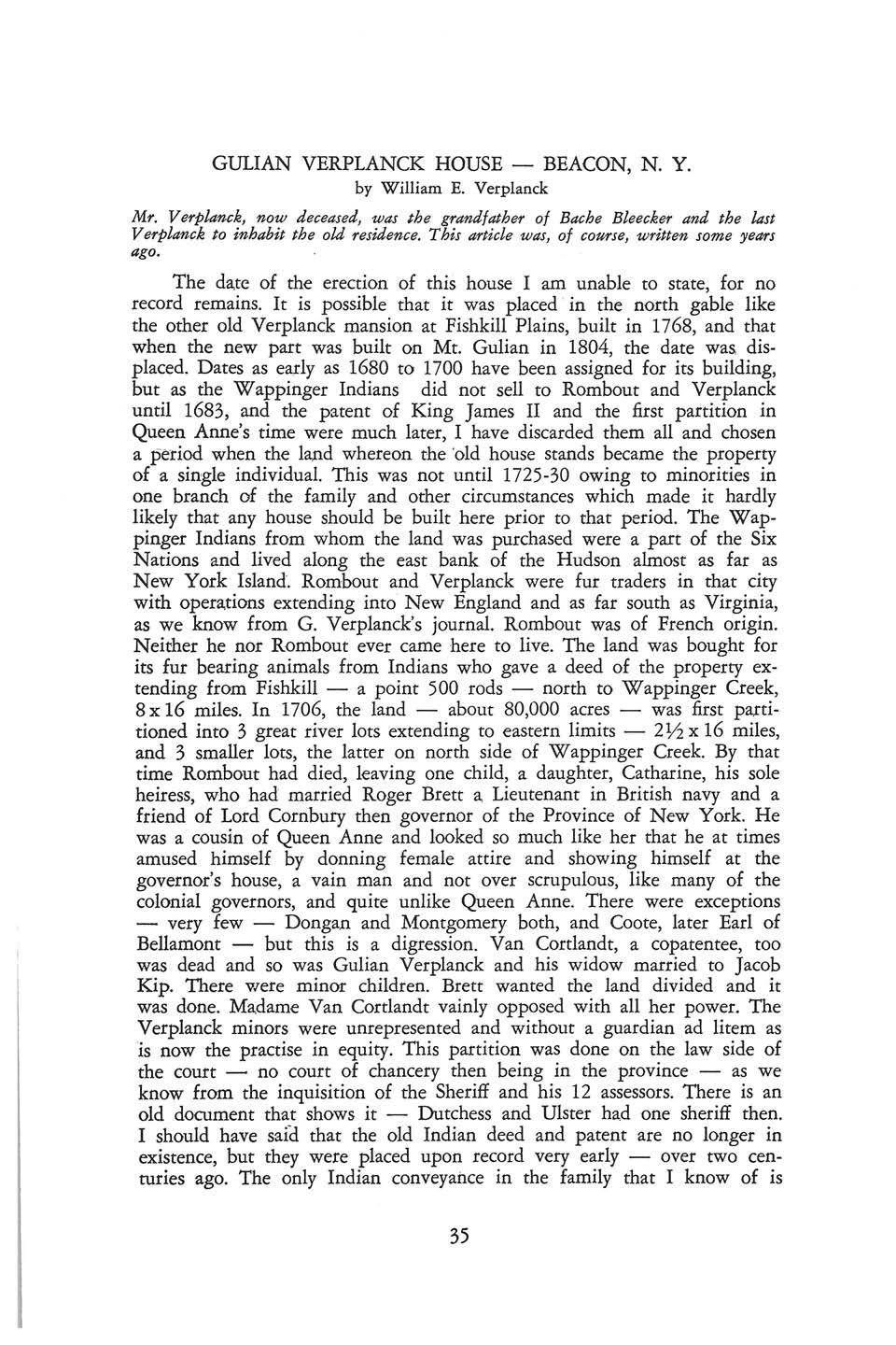 Gulian Verplanck House — Beacon, N. Y Issuu