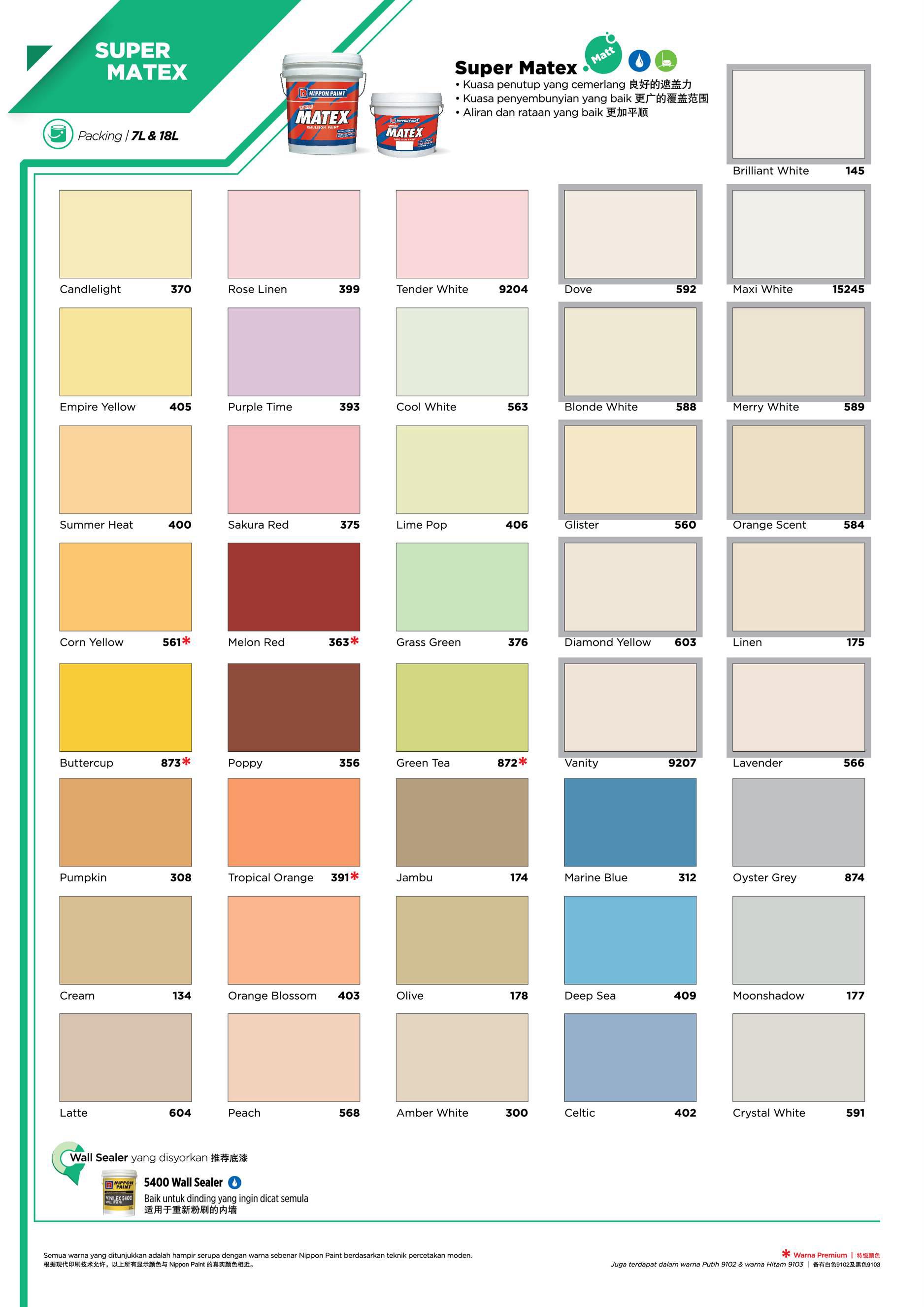 Trendy Wall Paint Colour Ideas Nippon colour catalogue 2022 by Nippon