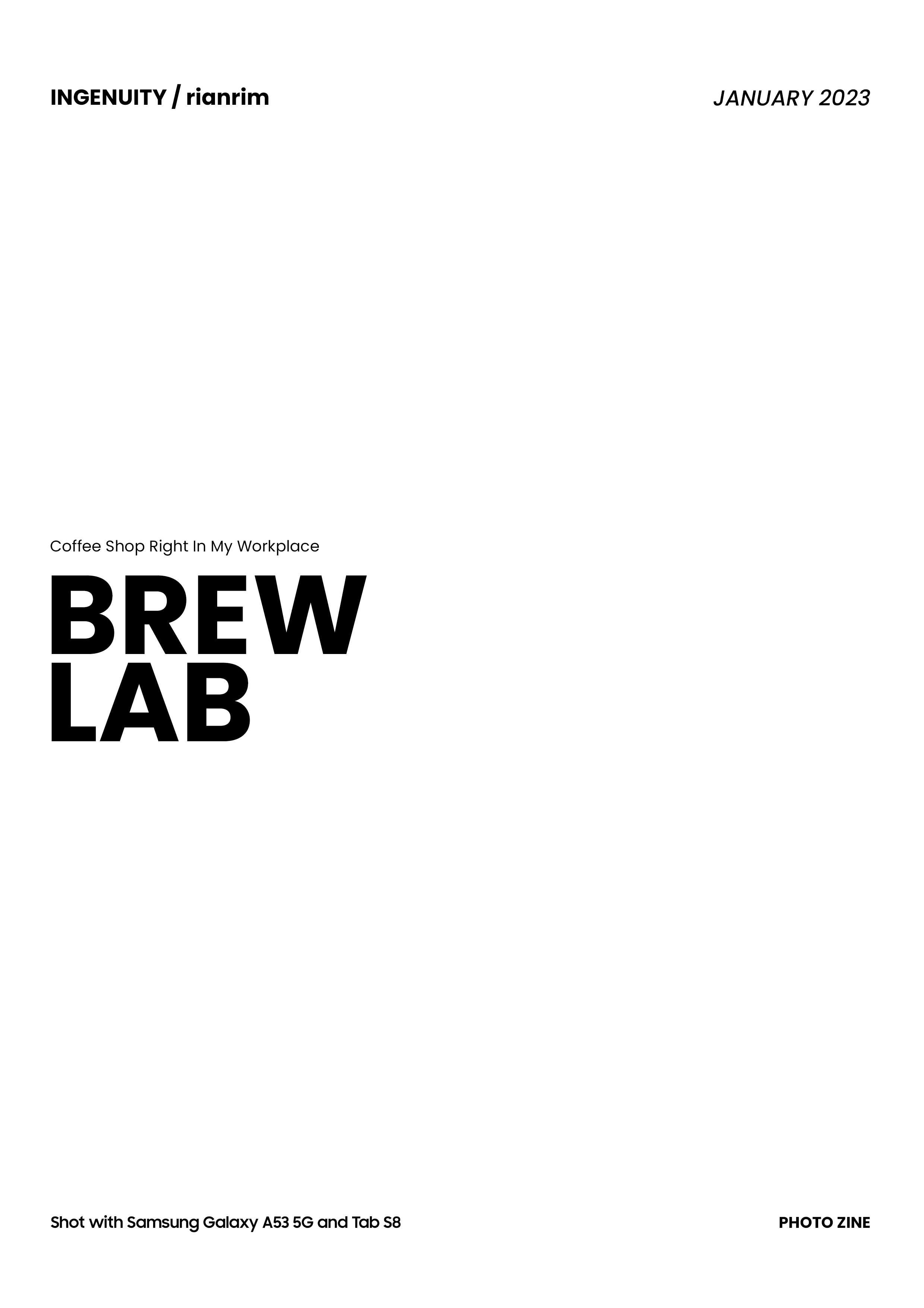 [PHOTOZINE] 2301 Brew Lab by Lianne Lim Issuu