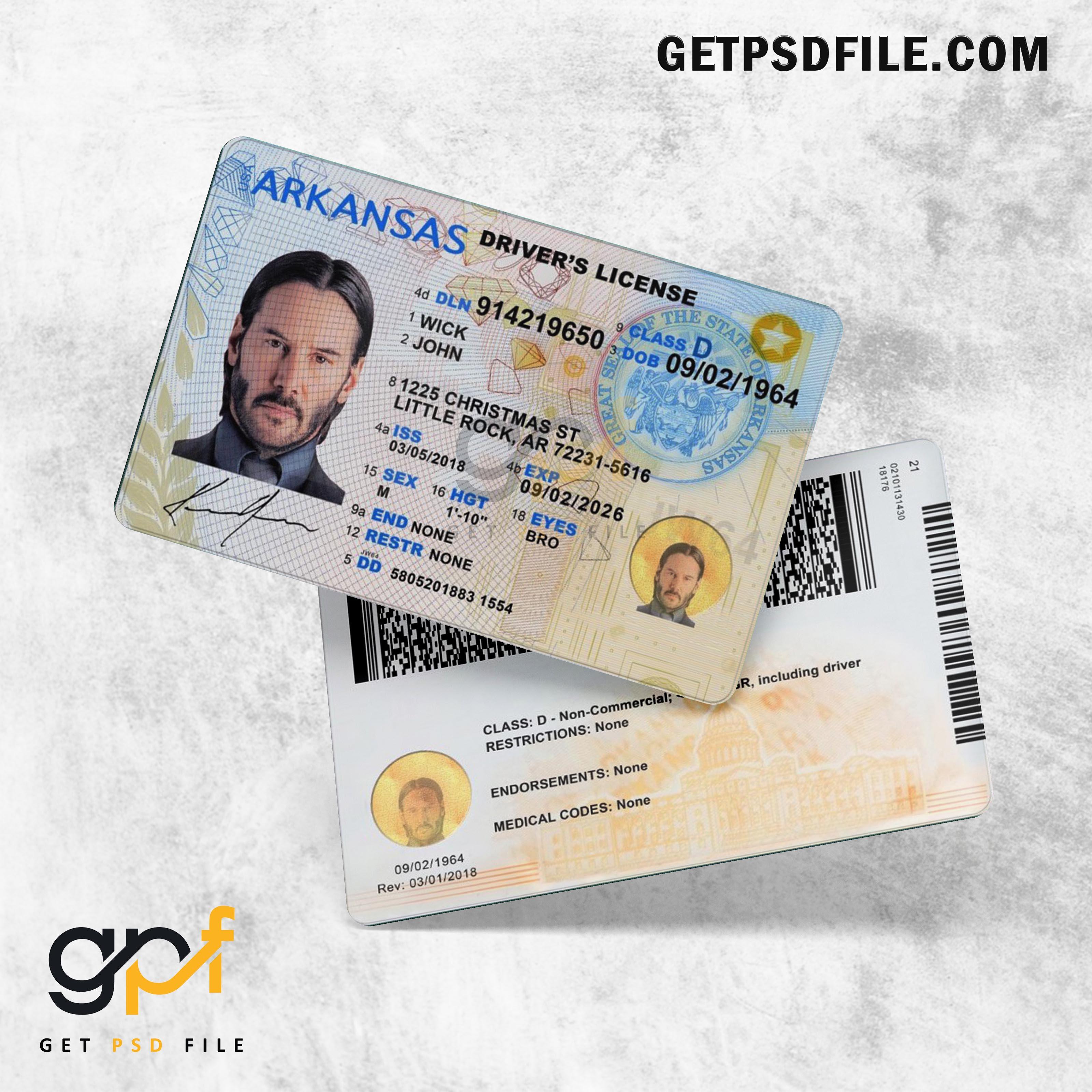 Arkansas Driver License PSD Template Download by GETPSDFILE Issuu