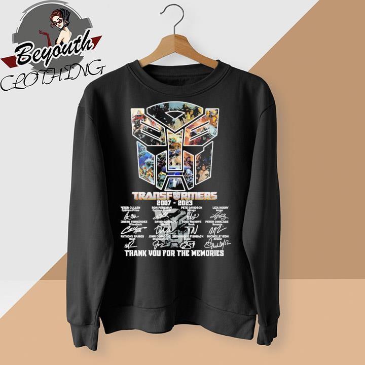 Transformers 20072023 thank you for the memories signatures shirt by Be youth Issuu
