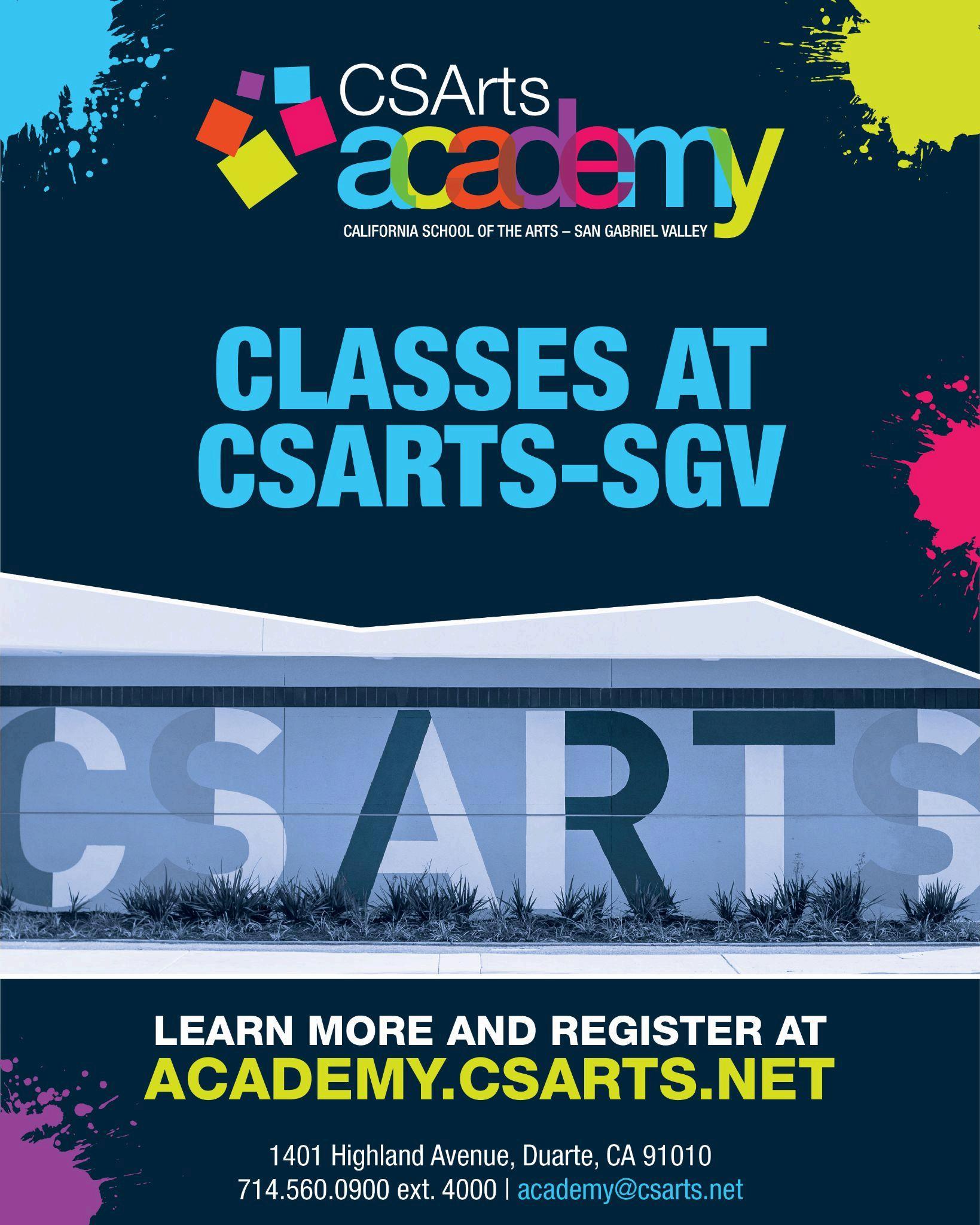 CSArts Academy Summer 2024 Brochure of Classes by Orange County School