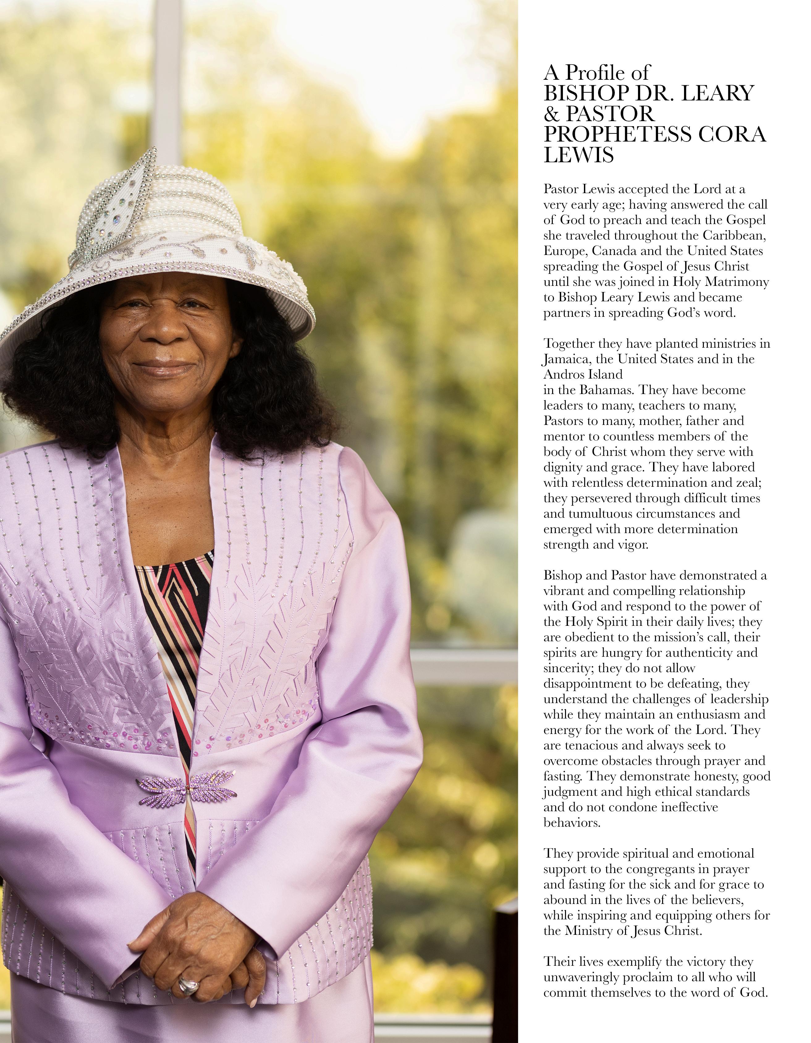 Leary & Pastor Cora Lewis 27th Pastoral Appreciation Magazine by