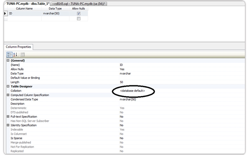 Overview of SQL Server Collation Database collation