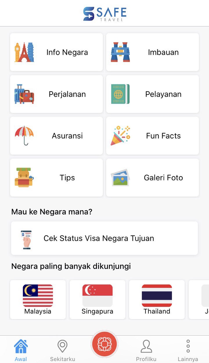 status perjalanan keluar negara