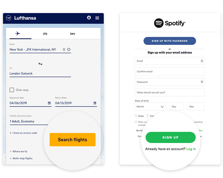Guidelines for awesome web form design Justinmind