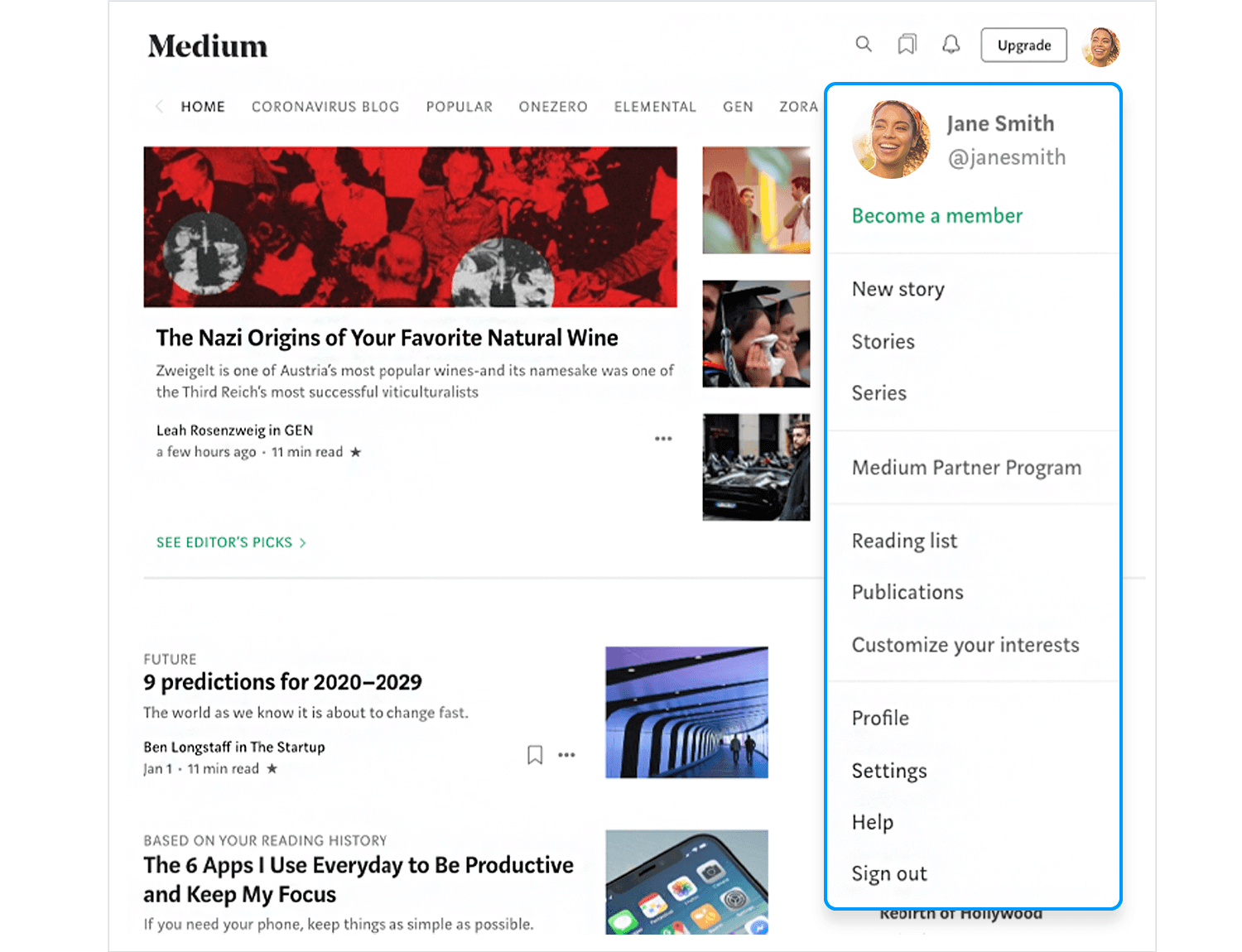 Awesome dropdown menu examples web and mobile Justinmind