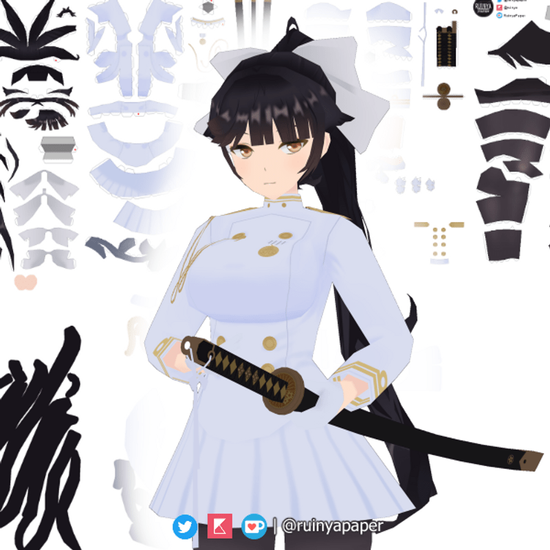 Ijn Takao (Azur Lane) Papercraft · Karyakarsa