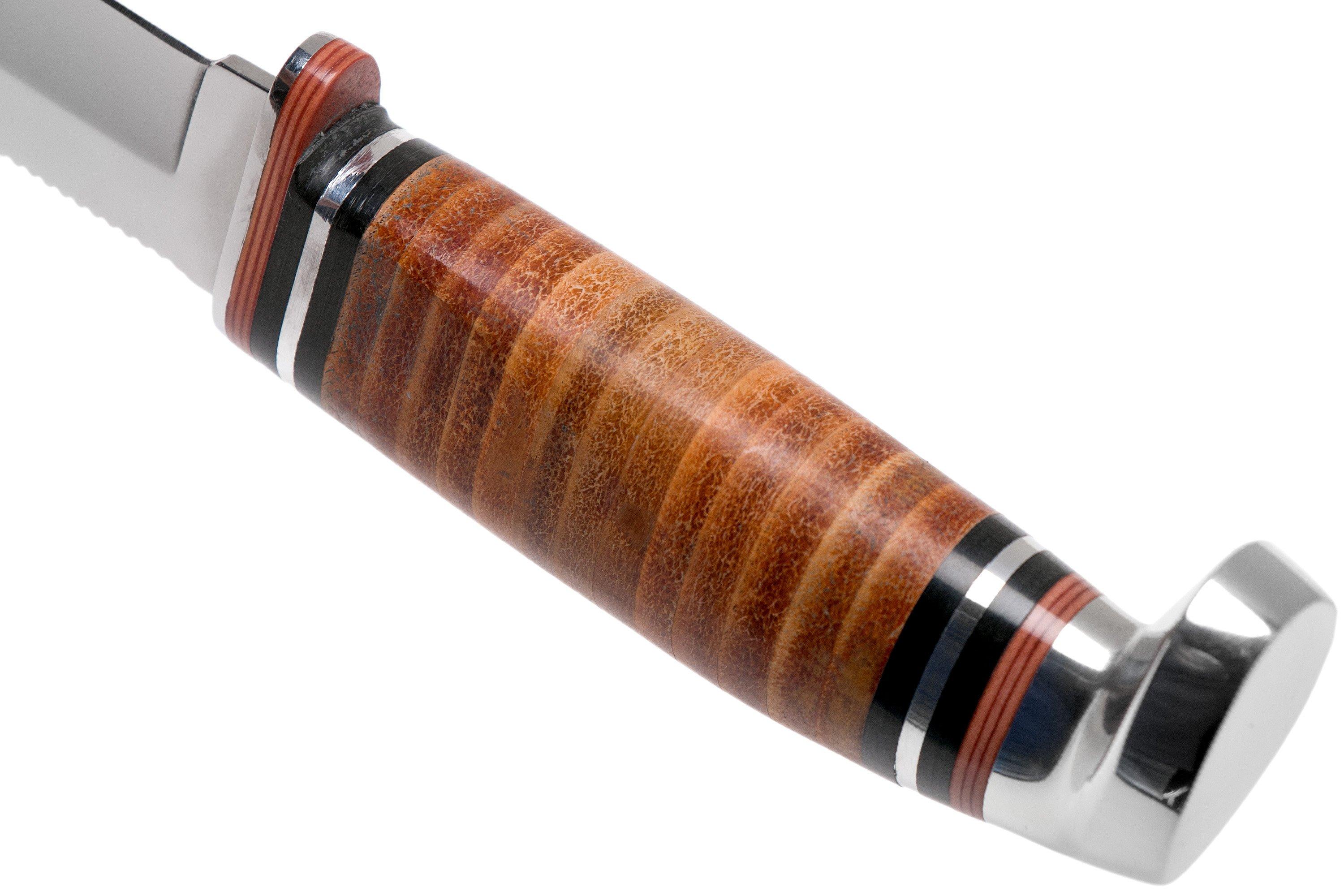 Case Knives Leather 5” Combination Skinner 3655 SS 00385 hunting knife