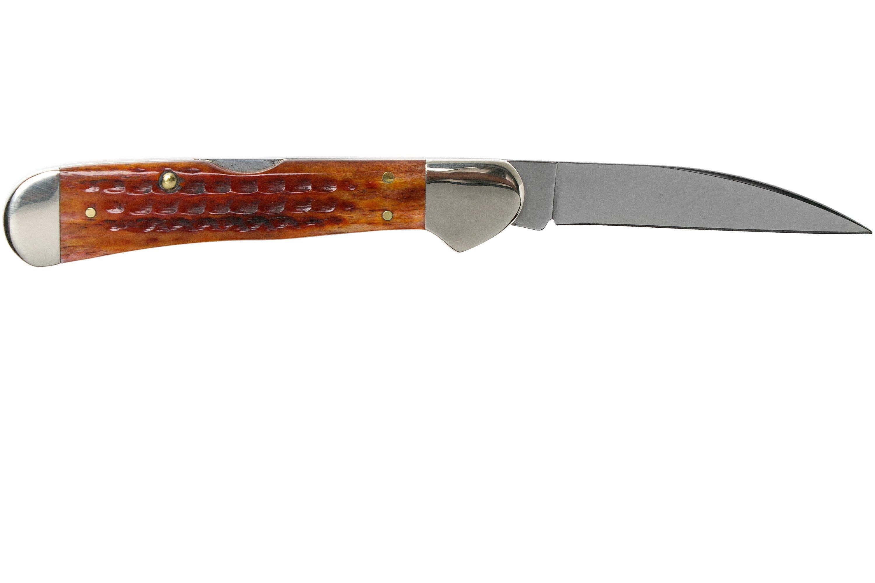 Case Knives Copperlock Pocket Worn Harvest Orange Bone Corn Cob Jig