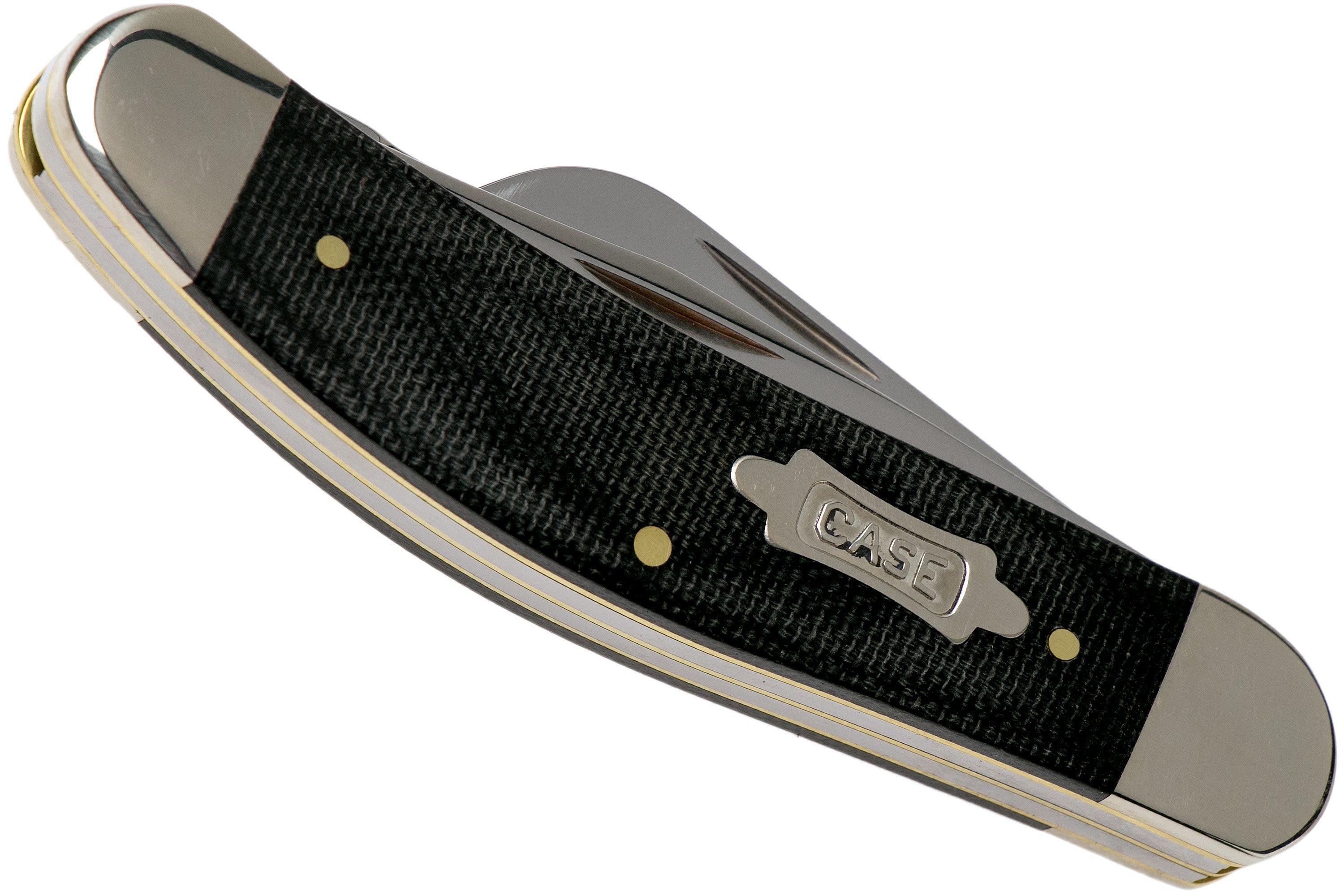 Case Sowbelly Double Black Canvas Micarta, 23141, TB10339 SS pocket