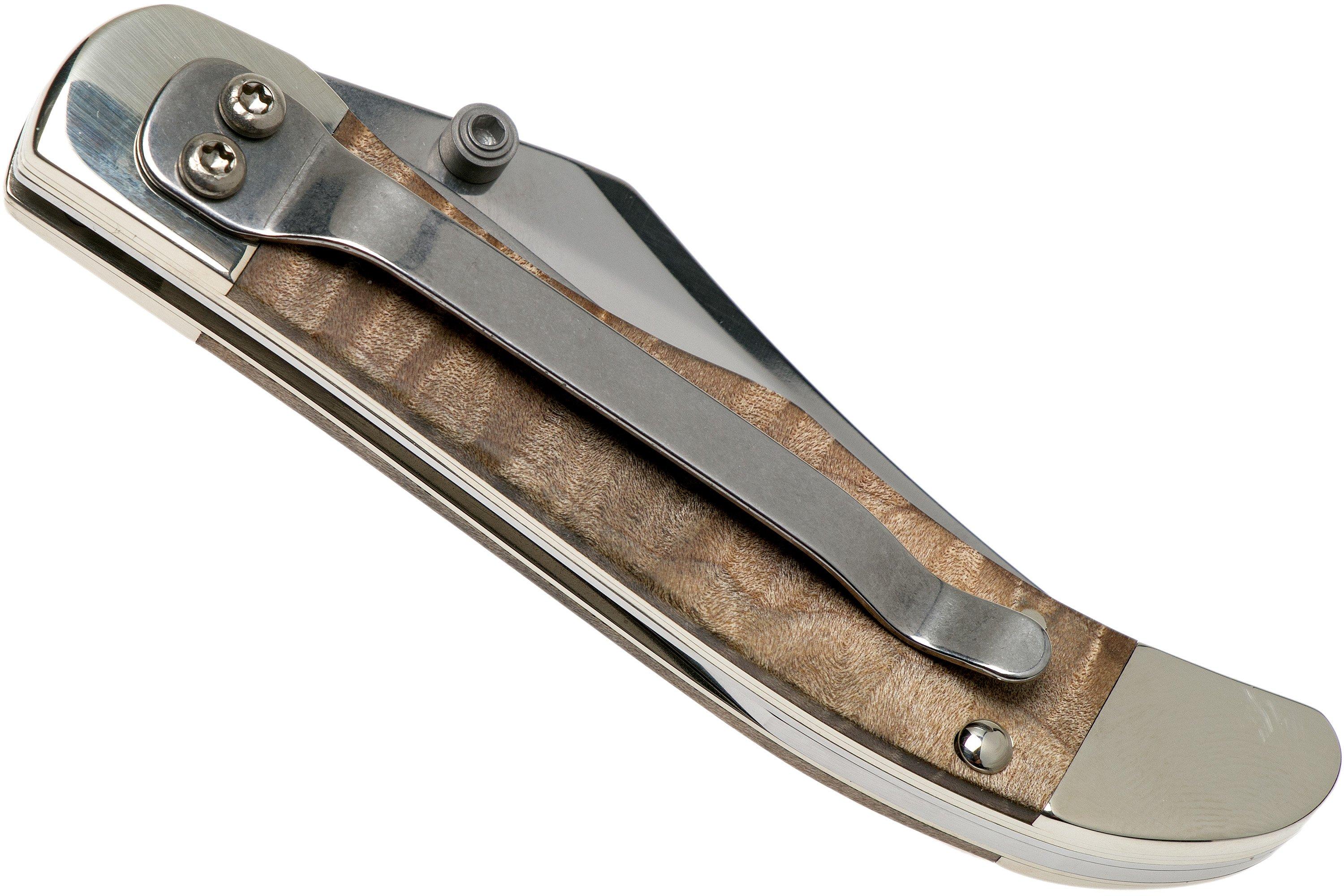 Case Kickstart Mid Folding Hunter Natural Curly Maple Smooth, 25946