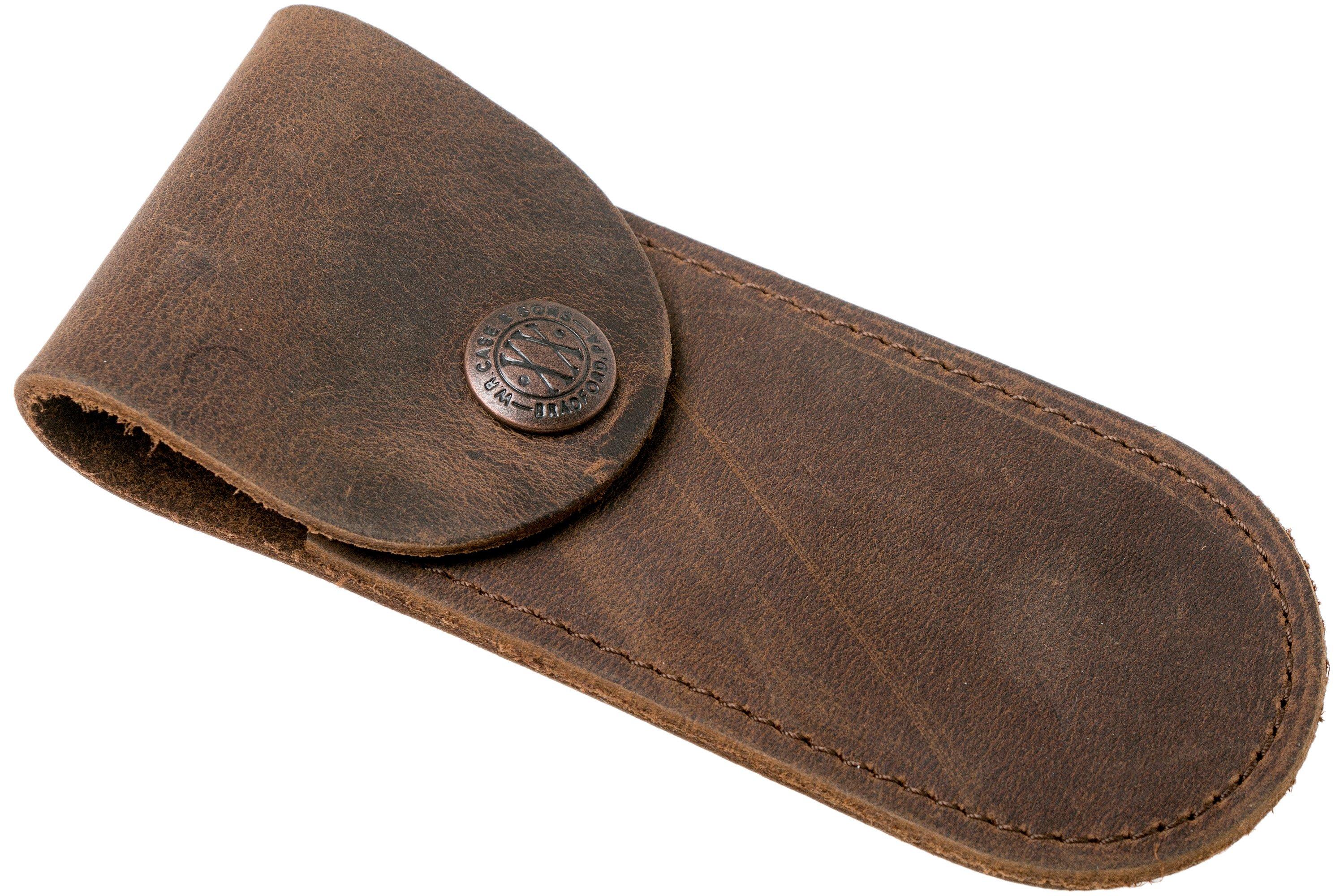 Case Soft Leather Sheath Medium, Dark Brown 50003 leather sheath
