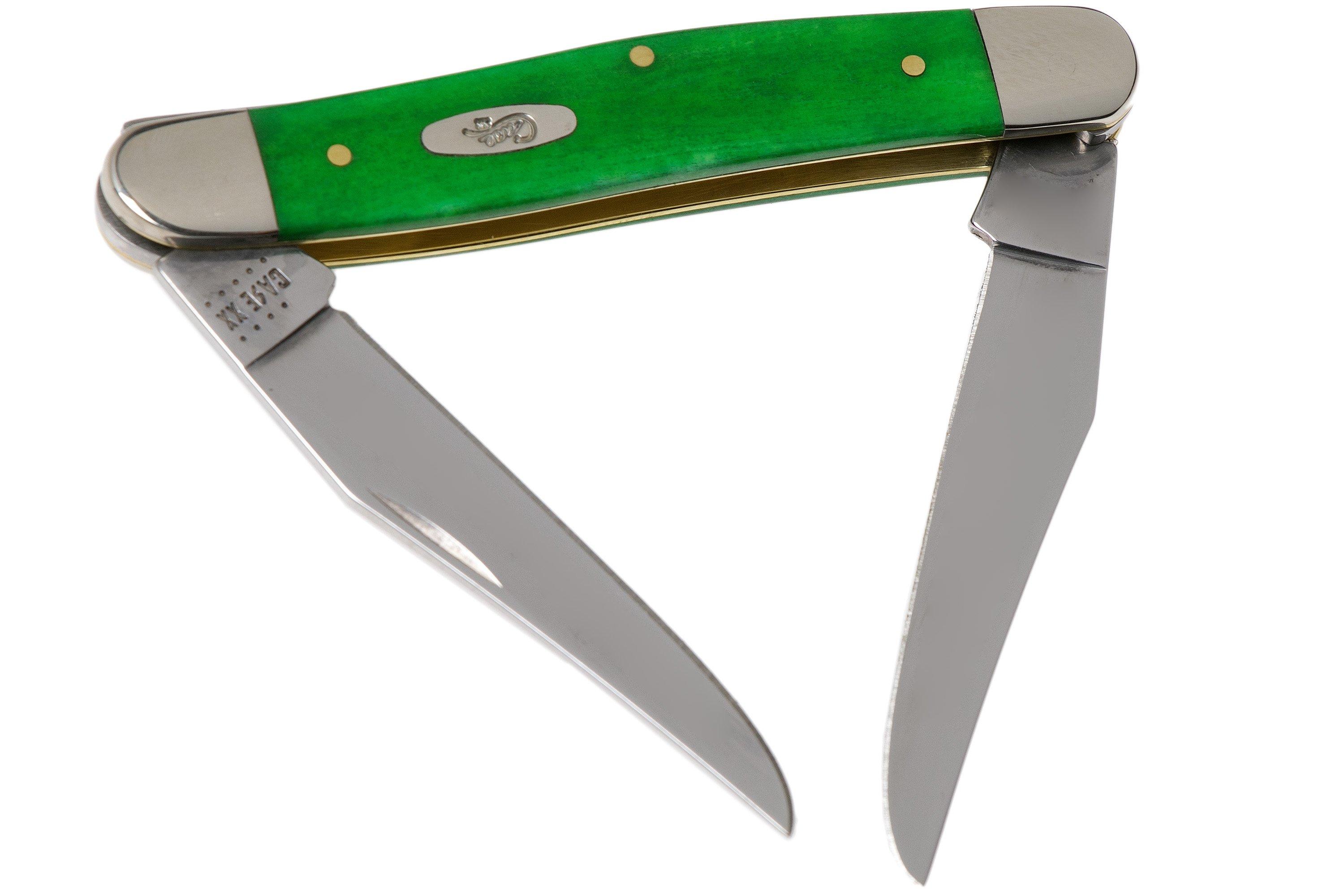 Case Muskrat Brilliant Green Bone, Smooth, 52822, MUSKRAT SS navaja