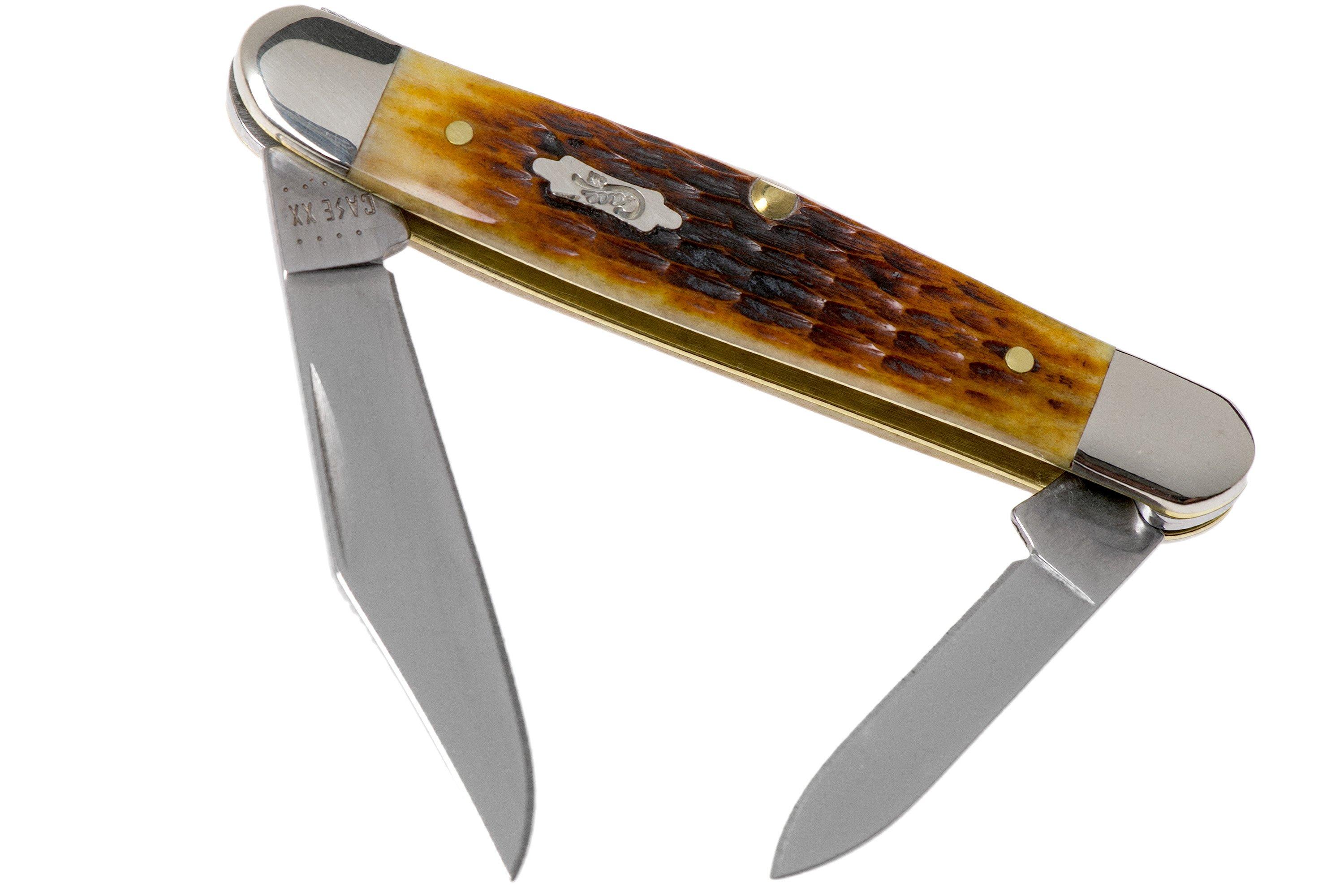 Case Half Whittler Antique Bone, Rogers Corn Cob Jig, 52838, 6208 SS