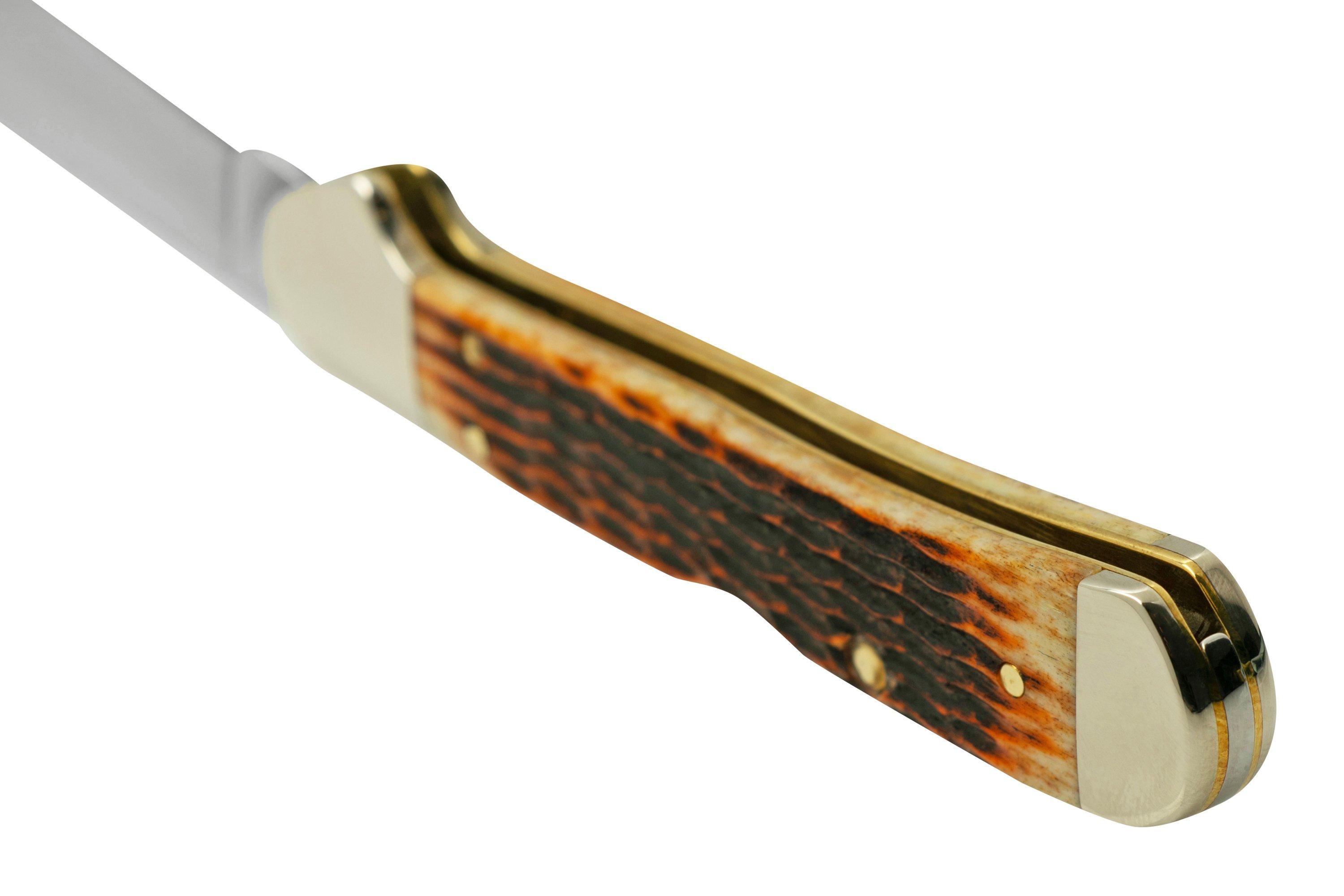 Case Mini CopperLock 52849 Rogers Corn Cob Jig Antique Bone, pocket