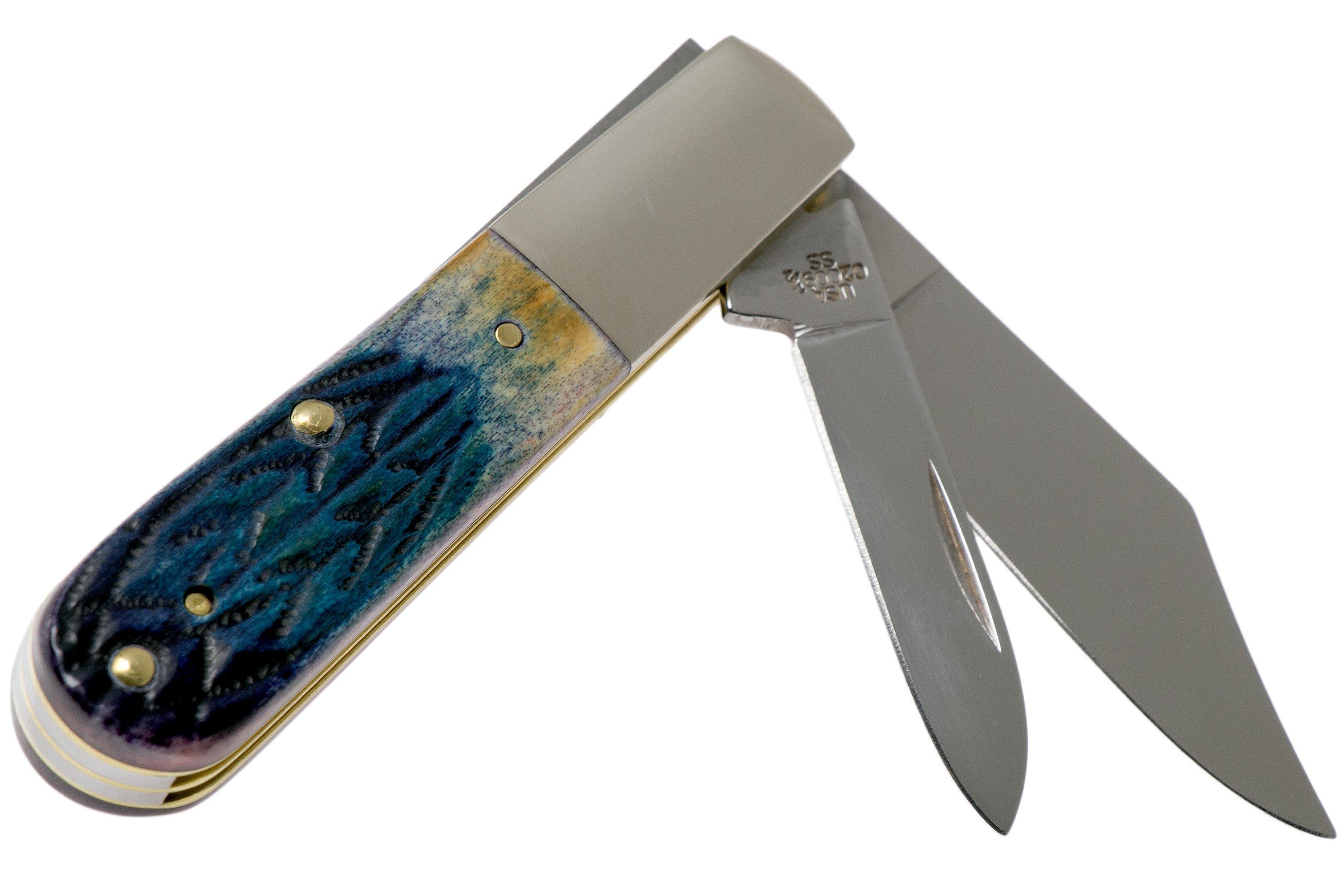 Case Barlow Burnt Purple Bone, Tribal Jigged 61803 SS pocket knife