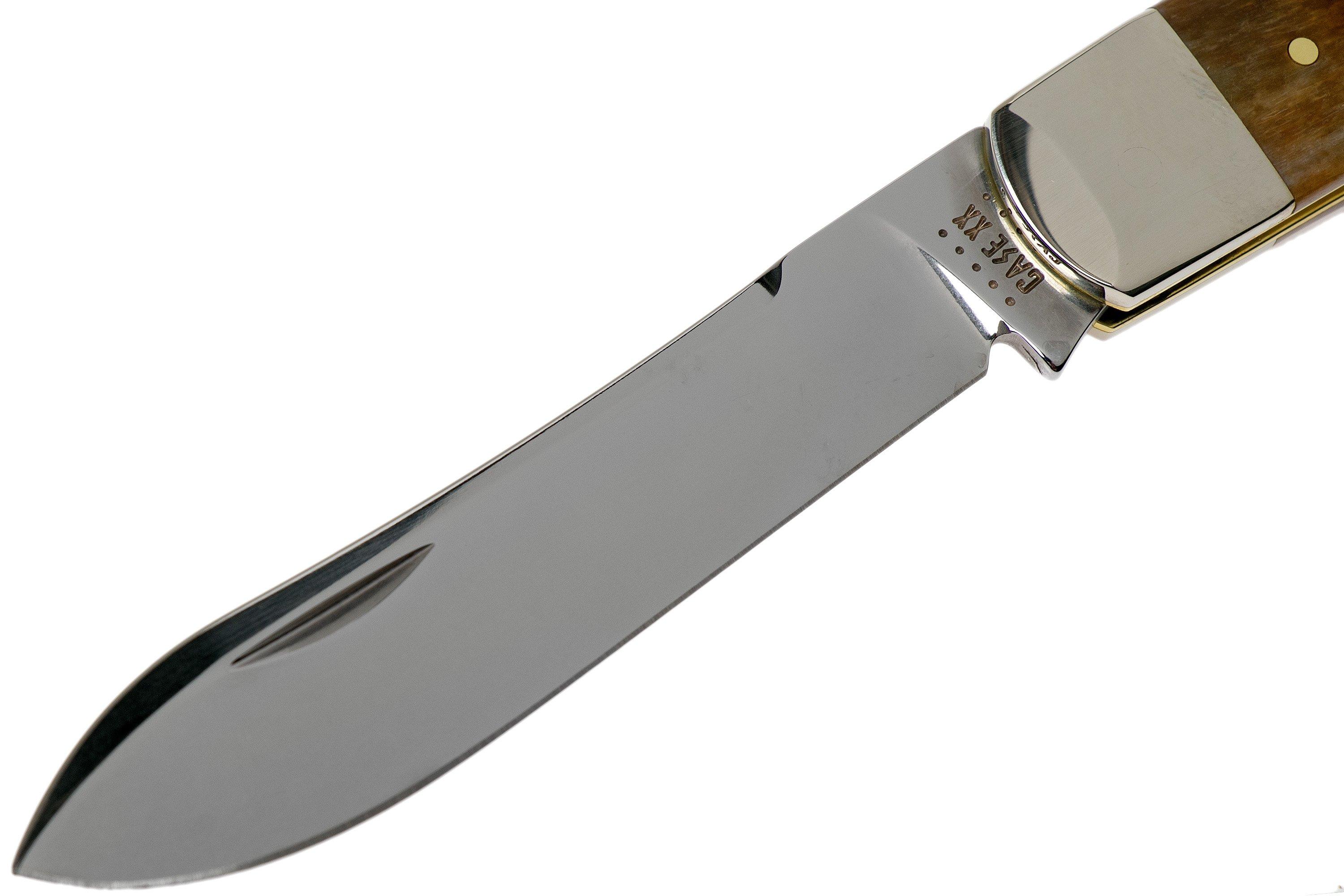 Case BackPocket Dark Molasses Bone, Sawcut, 83147, TB61546 1/2 SS